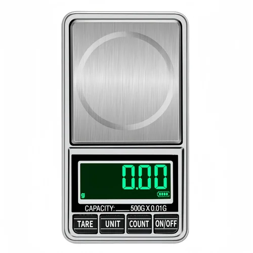 Báscula digital de bolsillo para joyería, 17.64 oz, 0.00 oz, precisión recargable por USB, portátil, mini gramos, báscula de alimentos para moneda
