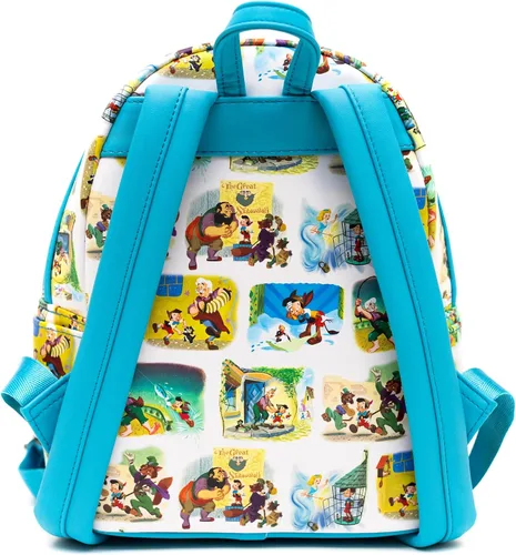 Miniatura 3 de Loungefly Disney Mini Mochila Pinocho Little Golden Books AOP Multicolor