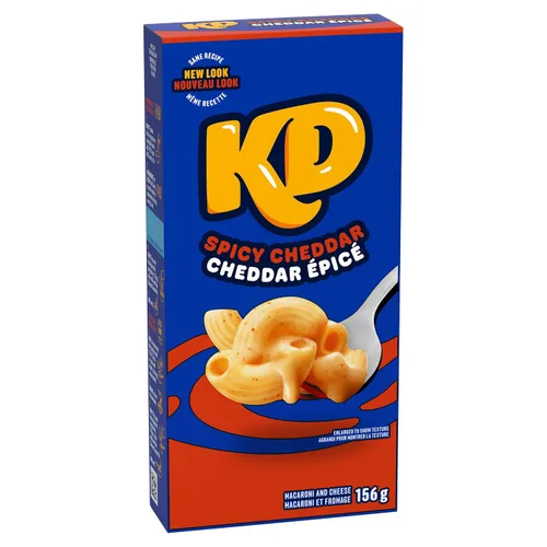 Miniatura 9 de Kraft Dinner Macarrones y queso cheddar picantes, 5.50 oz (paquete de 12), importados de Canadá