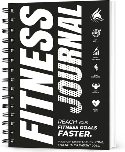 Clever Fox Diario de Fitness Cuaderno de Registro de Entrenamiento - Planificador Diario de Fitness Diario de Entrenamiento para Mujeres y Hombres.