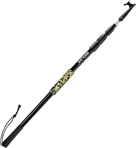 Miniatura 10 de SANLIKE Telescopic Fiberglass Boat Hook with Non-Slip Plastic Hand Grips for Docking