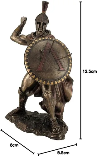 Miniatura 5 de Unicorn Studios WU76534B4 Rey Leónidas Guerrero griego de Esparta - Bronce
