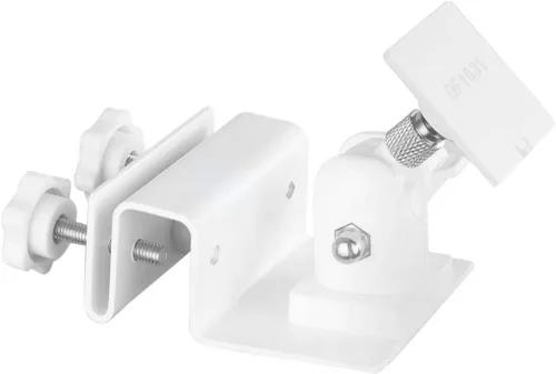 Miniatura 3 de HOLACA Soporte de canalón resistente a la intemperie para panel solar de anillo, accesorios de montaje al aire libre de aleación de aluminio Blanco