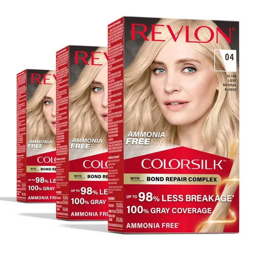 Miniatura 14 de Revlon ColorSilk with Bond Repair Complex, color permanente para el cabello rubio, cobertura 100 % de las canas, tinte para el cabello sin amoníaco