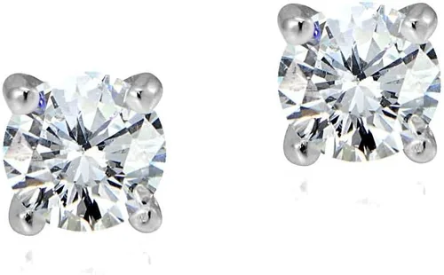 Miniatura 2 de Pendientes de tuerca de plata de ley con circonita cúbica surtida