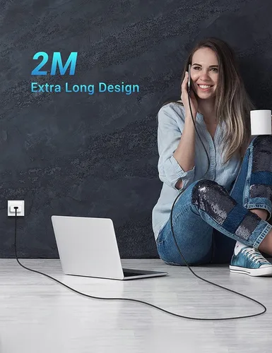 Miniatura 7 de Cable de carga USB tipo C de 6 pies, cable de alimentación USB-C compatible con Samsung Galaxy S21 S22 S23 Ultra Plus Z Fold Z Flip