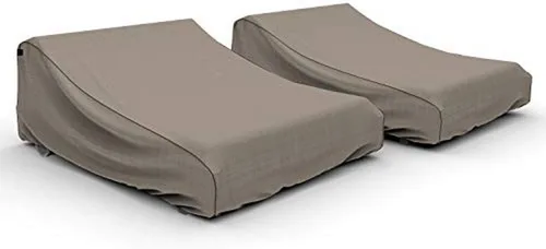 Miniatura 9 de Budge English Garden - Funda para tumbona de patio (paquete de 2) resistente e impermeable, grande, tweed marrón