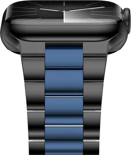 Miniatura 16 de iiteeology Correa ligera de acero inoxidable diseñada para Apple Watch Series 1-11, 42mm, 41mm, 40mm, 38mm, SE2 y SE3, reemplazo de correas iWatch