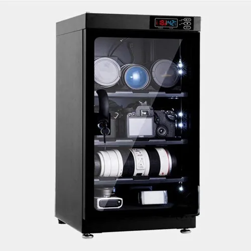 Miniatura 8 de INTBUYING Gabinete seco para cámara 50L Gabinete seco electrónico para almacenamiento de lentes de cámara con cerradura 4 capas inteligente