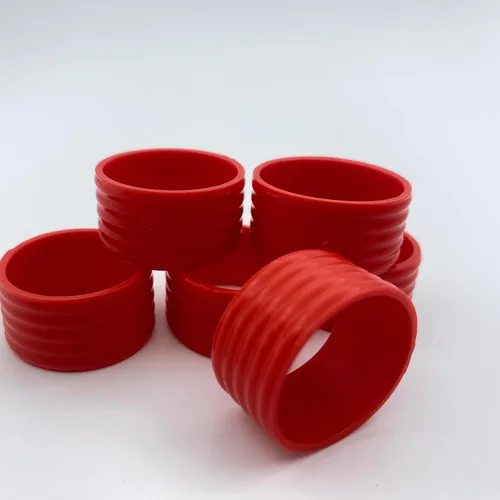 Miniatura 4 de 15 colores disponibles Buena elasticidad 8-45 piezas de raqueta de tenis/paletas de pickleball/squash anillo de silicona raqueta agarre bandas 8