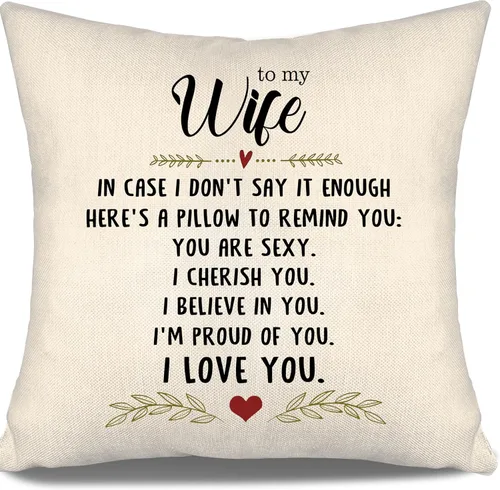 Miniatura 19 de En caso de que no lo diga lo suficiente aquí hay una almohada para recordarte que eres increíble, te aprecio, te quiero. Funda de almohada para tía