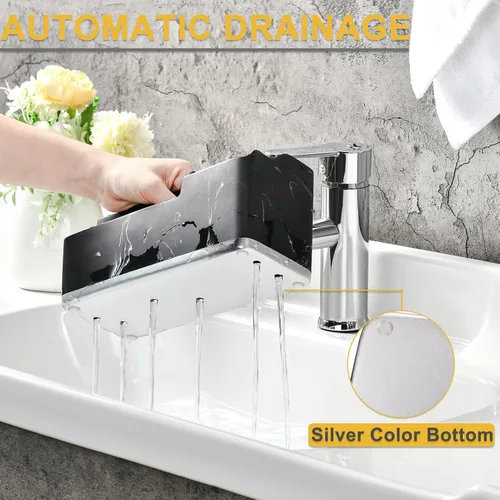 Miniatura 4 de VITVITI Portacepillos de dientes para baño, organizador de baño, encimera de baño, 5 compartimentos, accesorios de baño, almacenamiento para pasta
