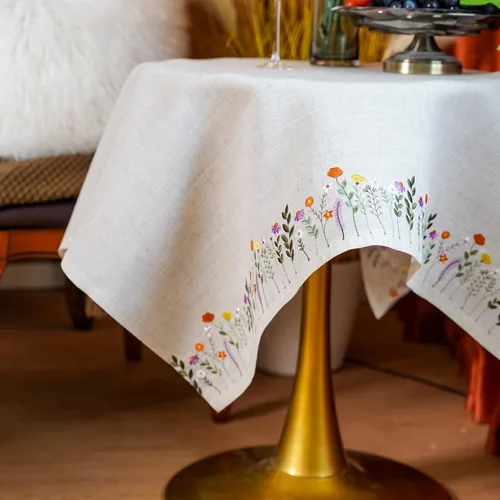 Miniatura 6 de ARTABLE Mantel pequeño de encaje de macramé de otoño y Navidad, para Acción de Gracias, al aire libre, granja, rústico, cocina, fiesta, cumpleaños