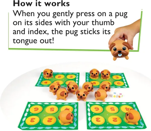 Miniatura 2 de ¡Lenguas fuera! El juego preescolar y para niños blandito, exprimible - Divertido juego educativo de memoria y coordinación para perritos por Blue