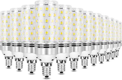 Miniatura 7 de inShareplus Bombillas LED E12, candelabro de 16 W, blanco cálido 3000 K, CRI80+, equivalente a 1500 lm 120 W, base E12, bombillas LED no regulables