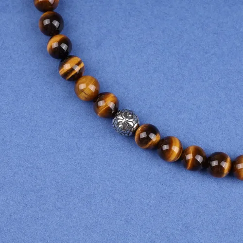 Miniatura 3 de GAVU Collar de cristal con cuentas de piedras preciosas para hombre