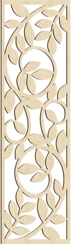 Miniatura 74 de 9 3/8"W x 24 3/8"H x 1/4"T Utica Decorativo Fretwork Madera Paneles de Pared, Abedul