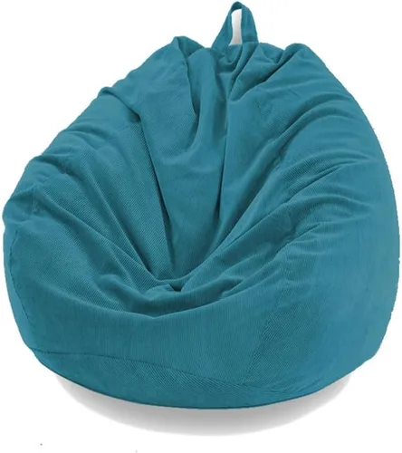 Miniatura 13 de Morbuy Funda para sillón puff para niños y adultos (sin relleno), funda de pana suave para sofá cama, lavable, de gran tamaño, para sala de estar