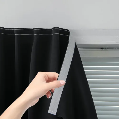 Miniatura 14 de Cortinas opacas portátiles y autoadhesivas para dormitorio y cocina, fáciles de instalar, cortinas térmicas para ventana para oscurecimiento