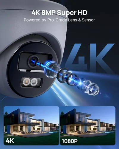 Miniatura 5 de ANNKE Sistema de Cámaras de Seguridad PoE de 16 Canales 4K, NVR de 12MP H.265+ con HDD de 4TB y 8 Cámaras IP Cableadas de 4K/8MP, Detección AI