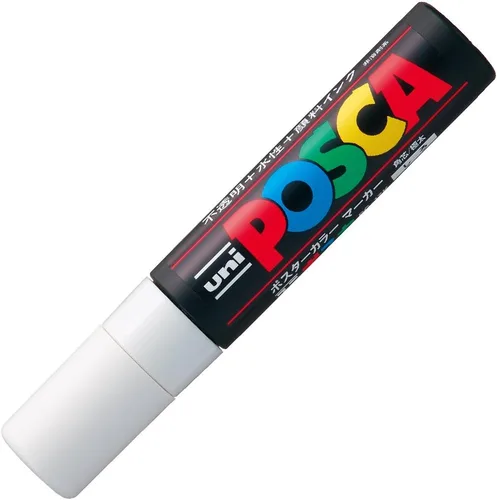 Uni Posca - Marcador extra audaz, color blanco (PC17K.1)