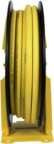 Miniatura 3 de DeWalt DXCM024-0343 Carrete de manguera de doble brazo con manguera de goma premium de 3/8" x 50