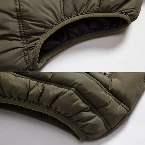 Miniatura 6 de Msmsse Chalecos de invierno para hombre ropa de abrigo extraíble con capucha