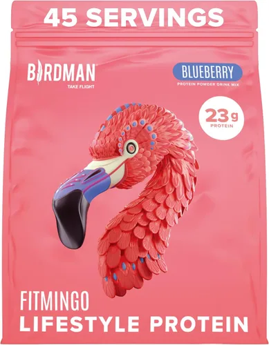 BIRDMAN Fitmingo Polvo de proteína vegana con inositol, potenciadores de colágeno, ácido hialurónico y vitaminas | Bajo en carbohidratos, sin