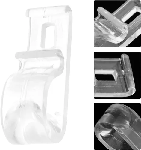 Miniatura 7 de DOITOOL 40 clips para persianas enrollables con tornillos, 40 unidades de soportes para cable de ventana, cerraduras de seguridad para niños