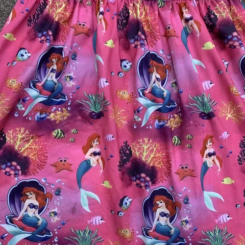 Miniatura 3 de Vestido Ariel de la Sirenita Ariel para niña de primavera y verano, vestido casual con volteo de perlas para niños