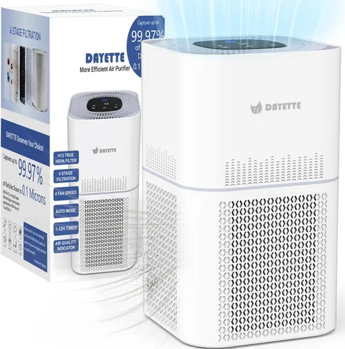 Dayette | Purificadores de aire HEPA para el hogar habitación grande hasta 2200 pies cuadrados, purificadores de aire para dormitorio con sensor de