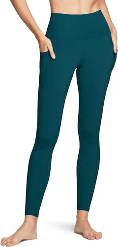 Miniatura 3 de TSLA - Pantalones de yoga con control de abdomen para mujer, leggings con cintura alta y prácticos bolsillos para correr, entrenamientos y practicar