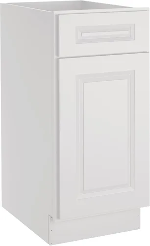 Miniatura 53 de LOVMOR Armarios de base de cocina, armario de almacenamiento aparador, gabinete de entrada con 1 cajón y estante ajustable, 24 pulgadas de ancho x