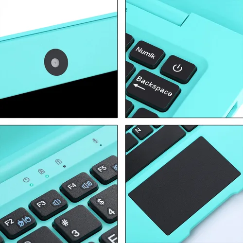 Miniatura 5 de Portátil 10.1 pulgadas de aprendizaje en línea ordenador portátil Windows 10 OS preinstalado Quad Core 32GB Netbook HDMI Webcam Office Netflix Azul