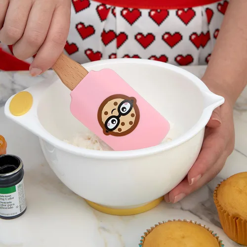 Miniatura 3 de Wilton ROSANNA PANSINO Wilton Nerdy Nummies - Espátulas de silicona, juego de 2 espátulas de silicona