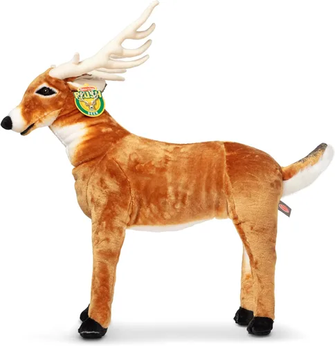 Miniatura 7 de Ciervo gigante de Melissa & Doug, animal realista relleno, más de 3 pies de largo