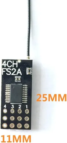 Miniatura 4 de FS2A-4CH AFHDS 2A Mini Receptor Compatible PWM Salida para Flysky i6 i6X i6S Controlador