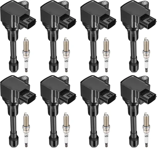 Miniatura 34 de BDFHYK Paquete de Bobina de Encendido UF350 y Bujías de Iridio 4505 Compatibles con Nissan 2002-2006 Altima 2002-2006 Sentra L4 2.5L Juego de 4