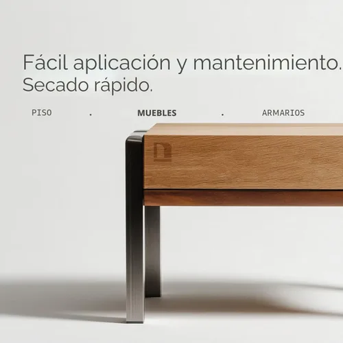 Miniatura 3 de Aceite para teñir madera Natura Onecoat - 215 pies² - 360 ml, Transparente – Acabado para muebles y suelos interiores - Aceite de linaza para madera