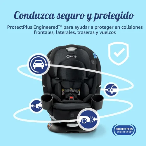 Miniatura 7 de Graco Turn2Me - Asiento convertible giratorio 3 en 1 para automóvil, Manchester, rotación orientada hacia atrás, modo orientado hacia adelante