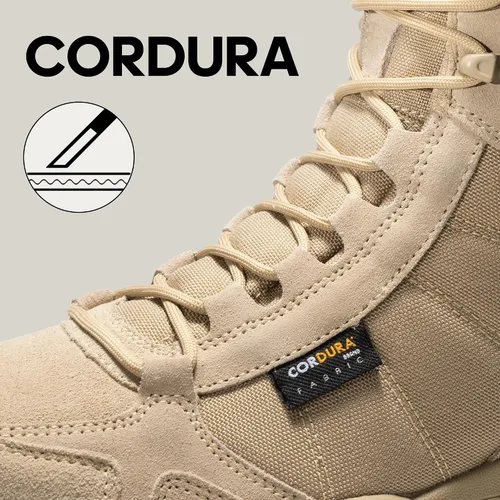 Miniatura 2 de NORTIV 8 Men's Waterproof Lightweight Military Tactical Work Boots Outdoor Hiking Combat Motorcycle Boots