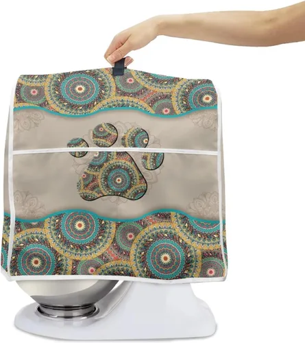 Miniatura 2 de Funda para mezclador de cocina de pata de perro bohemio compatible con ayuda de cocina de 4.5 a 5 cuartos de galón, batidora de pie Hamilton