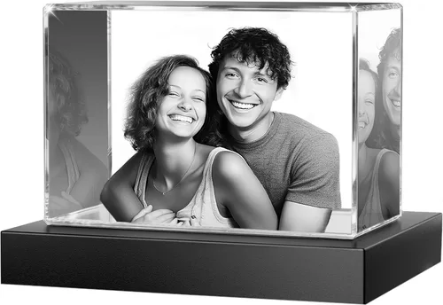 Miniatura 11 de Foto de cristal 3D, regalo personalizado para ella, él, mamá, papá, padre, regalo para parejas – Foto personalizada en cristal, única para Paisaje