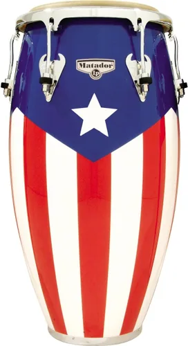 Lp Matador Bandera Puertorriqueña Conga 11-3/4 pulgadas Puerto Rico