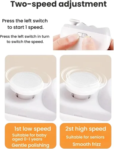 Miniatura 3 de Cortaúñas eléctrico para personas mayores, recortadora de uñas automática segura y recargable para uñas gruesas, ancianos, bebés, niños y mujeres
