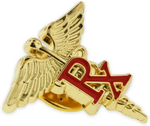 Miniatura 25 de PinMart s Caduceus - Pin de solapa esmaltado para enfermería, insignia ideal para CNA, accesorios de asistente médico, insignia de enfermera