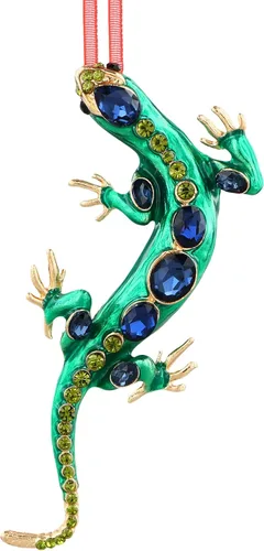 Miniatura 11 de Adornos de Rana Verde para Árbol de Navidad - Adornos de Rana de Navidad de Metal Adornos de Rana Verde Weihnachtsgurke Decoración de Navidad