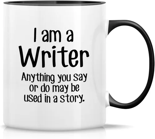 Retreez Taza divertida - Soy un escritor, cualquier cosa puede ser utilizada en una historia, 11 Oz Tazas de café de cerámica - Taza graciosa,