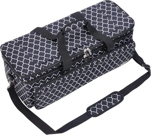Miniatura 6 de Estuche de transporte de doble capa con bolsillo para tapete para Cricut Maker 4, Explore 4, múltiples compartimentos frontales grandes