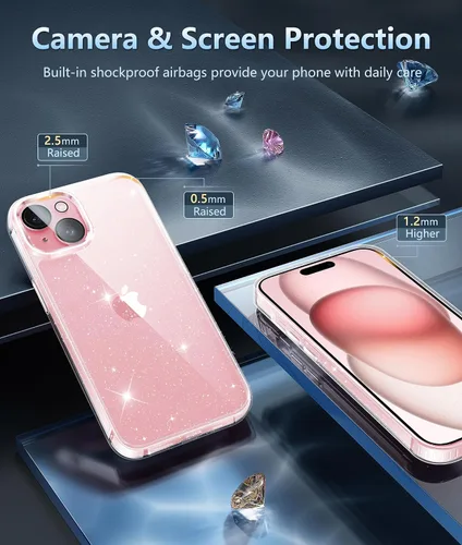 Miniatura 1207 de FNTCASE Funda para iPhone 13 Pro-Max: Fundas magnéticas transparentes compatibles con Magsafe Slim anti amarillamiento protección contra caídas